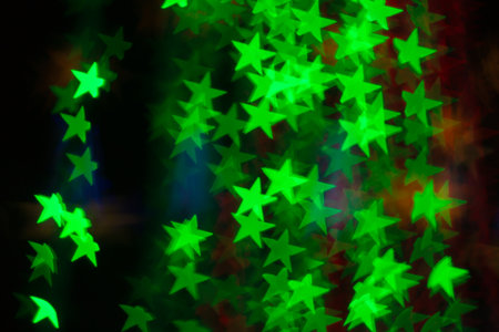 Blurred image of festive lights that can be used as backgroundの写真素材