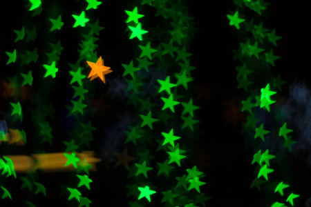 Blurred image of festive lights that can be used as background