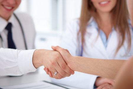 Partnership, trust and medical ethics conceptの写真素材