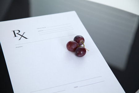 fresh grapes on prescriptionの写真素材