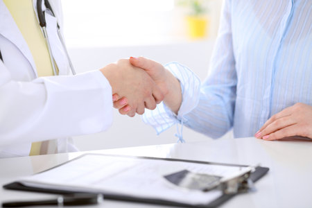 Partnership, trust and medical ethics conceptの写真素材