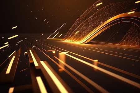 abstract, futuristic, background, gold, pink, blue, glowing, neon, moving, high speed, wave lines, bokeh lights, data transfer, concept, fantastic, wallpaper, design, technology, digital, motion, dynamic, energy, vibrant, colorful, modern, cyber, space, sci-fi, hi-tech, innovation, flowing, streaming, electronic, future, fantasy, illumination, glitter, sparkle, shiny, luxury, luminous, shimmering, illuminated, luxurious, elegant, creative, artistic, fancy, stylish,Ai Generativeの素材