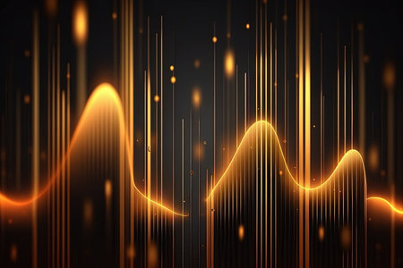 abstract, futuristic, background, gold, pink, blue, glowing, neon, moving, high speed, wave lines, bokeh lights, data transfer, concept, fantastic, wallpaper, design, technology, digital, motion, dynamic, energy, vibrant, colorful, modern, cyber, space, sci-fi, hi-tech, innovation, flowing, streaming, electronic, future, fantasy, illumination, glitter, sparkle, shiny, luxury, luminous, shimmering, illuminated, luxurious, elegant, creative, artistic, fancy, stylish,Ai Generativeの素材