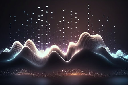 abstract, futuristic, background, gold, pink, blue, glowing, neon, moving, high speed, wave lines, bokeh lights, data transfer, concept, fantastic, wallpaper, design, technology, digital, motion, dynamic, energy, vibrant, colorful, modern, cyber, space, sci-fi, hi-tech, innovation, flowing, streaming, electronic, future, fantasy, illumination, glitter, sparkle, shiny, luxury, luminous, shimmering, illuminated, luxurious, elegant, creative, artistic, fancy, stylish,Ai Generativeの素材