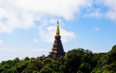 Stupa on Doi Inthanon  Chiang Mai, Thailand の写真素材