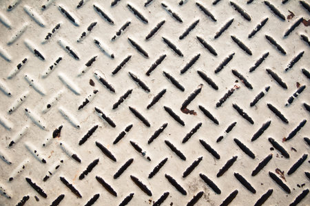 Old diamond metal background
