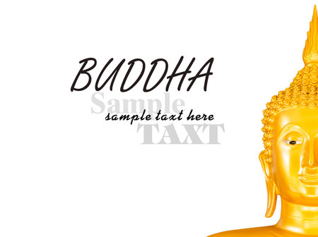 Buddha on white background の写真素材