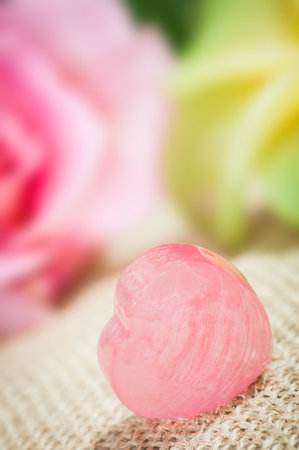 Valentines Day with hearts  の写真素材