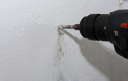 Drilling wallの写真素材