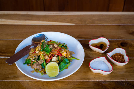 Stir fried noodlesの写真素材