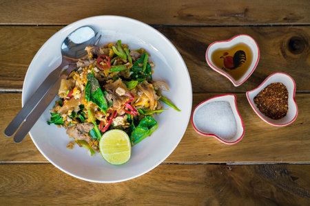 Stir fried noodlesの写真素材