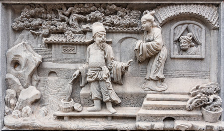 Sandstone engravingのeditorial素材