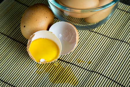 Eggs, duck eggs, raw materials to cook the menu.の写真素材