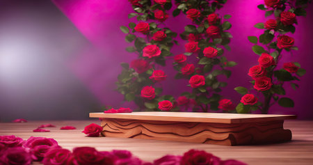 Manicured womans hands in warm wool red sweater. Fashionable valentines day nail design33の素材