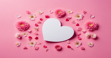 Beauty portrait of African American girl with afro hair. Beautiful black woman. A Womans face decorated with decorative hearts. Valentines day photo031の素材