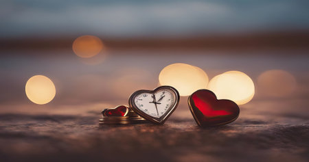 Close up of young couple toasting with glasses of red wine at restaurant74の素材