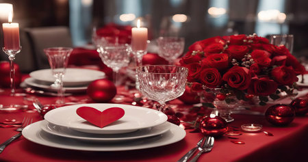 Close up of young couple toasting with glasses of red wine at restaurant76の素材