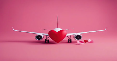 Beauty portrait of African American girl with afro hair. Beautiful black woman. A Womans face decorated with decorative hearts. Valentines day photo267の素材