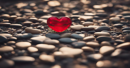Beauty portrait of African American girl with afro hair. Beautiful black woman. A Womans face decorated with decorative hearts. Valentines day photo586の素材