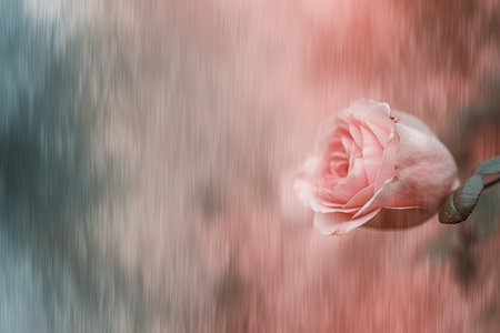 Soft blurred rose colored background, spring and summer season, pastel colors, defocused abstract texture, greeting cardの素材