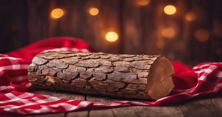 Manicured womans hands in warm wool red sweater. Fashionable valentines day nail design81の素材