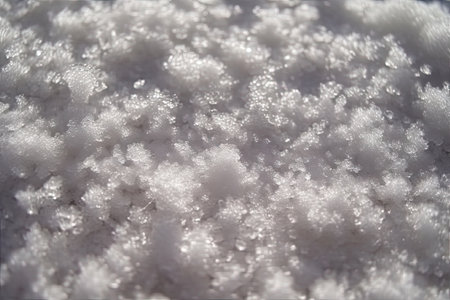 the white surface of the snow close up abstract snow backgroundの素材