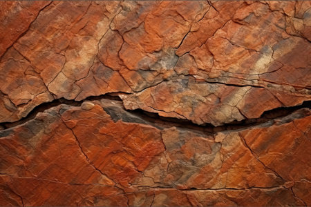 red brown rock texture cracked mountain surface close up stone background with space for design web bannerの素材