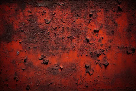 black red wall grunge background for design toned old rusty rough grainy metal surface close upの素材