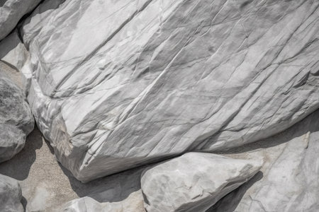 white rock texture close up light gray stone background with copy space for designの素材