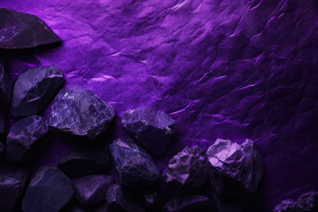 deep purple lilac background gradient toned rough rock texture close up colorful stone background with space for designの素材
