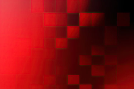 abstract red background gradient geometric background with squares with copy space for your designの素材