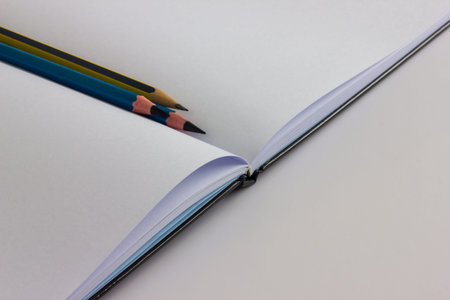 pencil on a white book