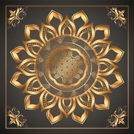 Beautiful Ornament Pattern 0707のイラスト素材