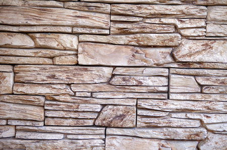 Old stone wall texture. Modern style of architecture.の写真素材