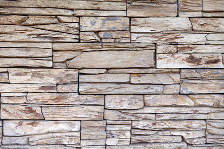 Old stone wall texture. Modern style of architecture.の写真素材