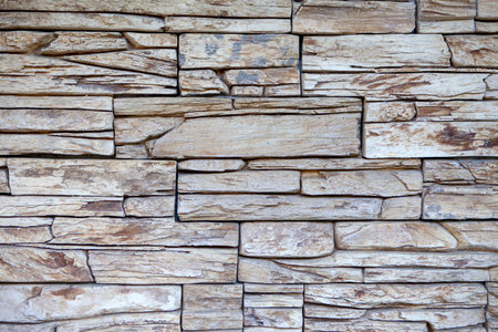 Old stone wall texture. Modern style of architecture.の写真素材
