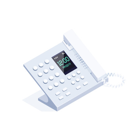 Telephone landline image illustrationのイラスト素材