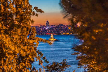 Tower of Girl from Besiktasの写真素材