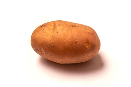 It's a potato. isolated on a white background.の写真素材
