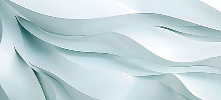 Abstract white background with smooth lines. 3d rendering, 3d illustration.