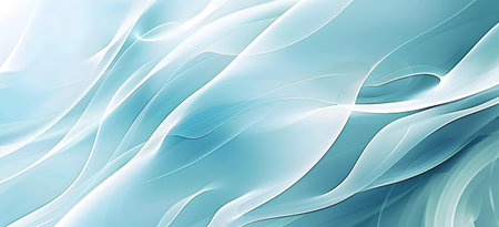 abstract blue background with smooth lines in it, 3d rendering