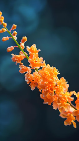 Beautiful orchid flower in the garden at winter or spring day for postcard beauty and agriculture...