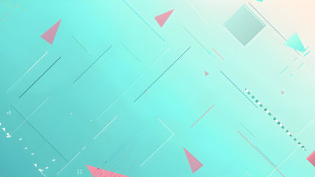 abstract background with geometric shapes and gradient. 3d illustration.