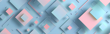 Abstract background with blue and pink squares. Vector illustration for your designの写真素材