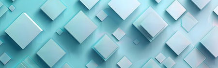 Abstract geometric background with squares. 3d rendering, 3d illustration.