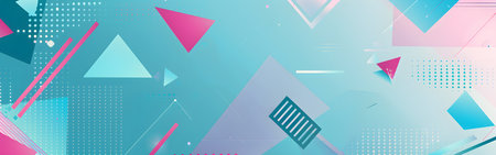 Abstract background with geometric shapes. Vector illustration for covers, banners, flyers and postersの写真素材