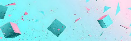 Abstract background with geometric shapes. 3d rendering, 3d illustration.