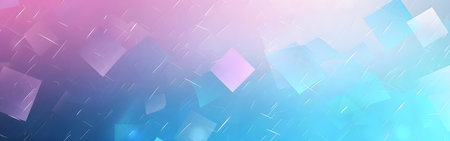 Abstract background with blue and pink cubes. Vector illustration for your designの写真素材