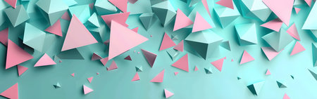 Abstract 3d rendering of low poly background. Triangular modern style.