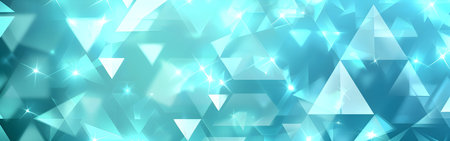 Abstract background with triangles. Futuristic technology style. Vector illustration.の写真素材